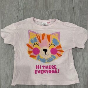 Zara Pink Tiger Tee 3-4T